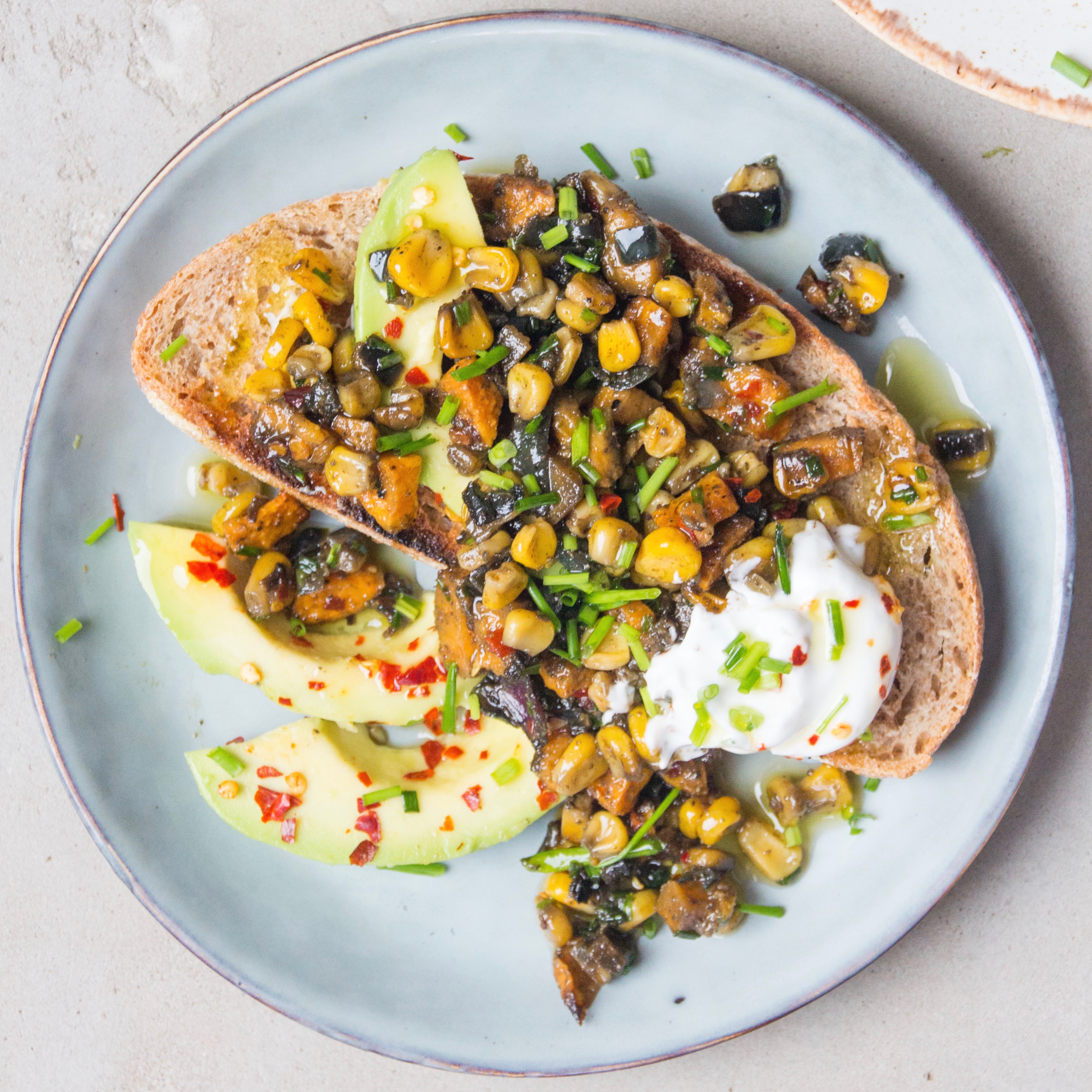 Sweet Potato & Corn Breakfast Hash