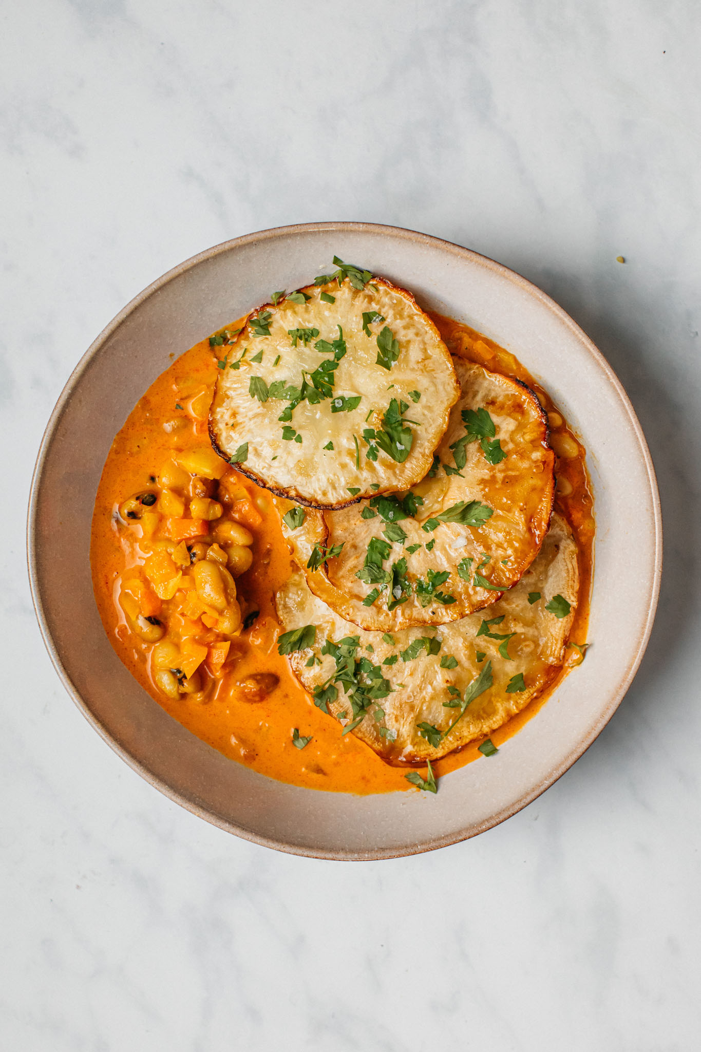 spanish-white-bean-stew-with-roasted-peppers-spain-on-a-fork