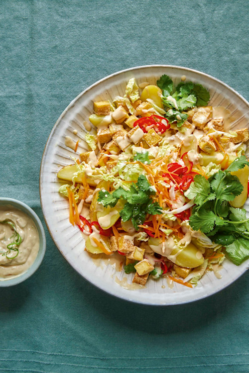 Crunchy Satay Potato Salad