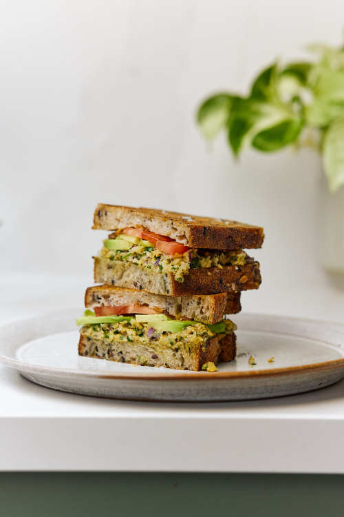 Chickpea, Avocado & Tomato Toastie