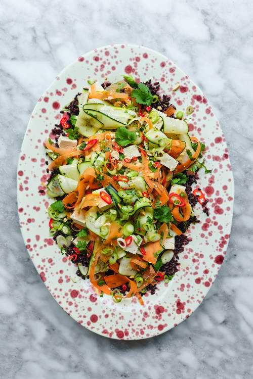 Peanut & Wild Rice Rainbow Salad