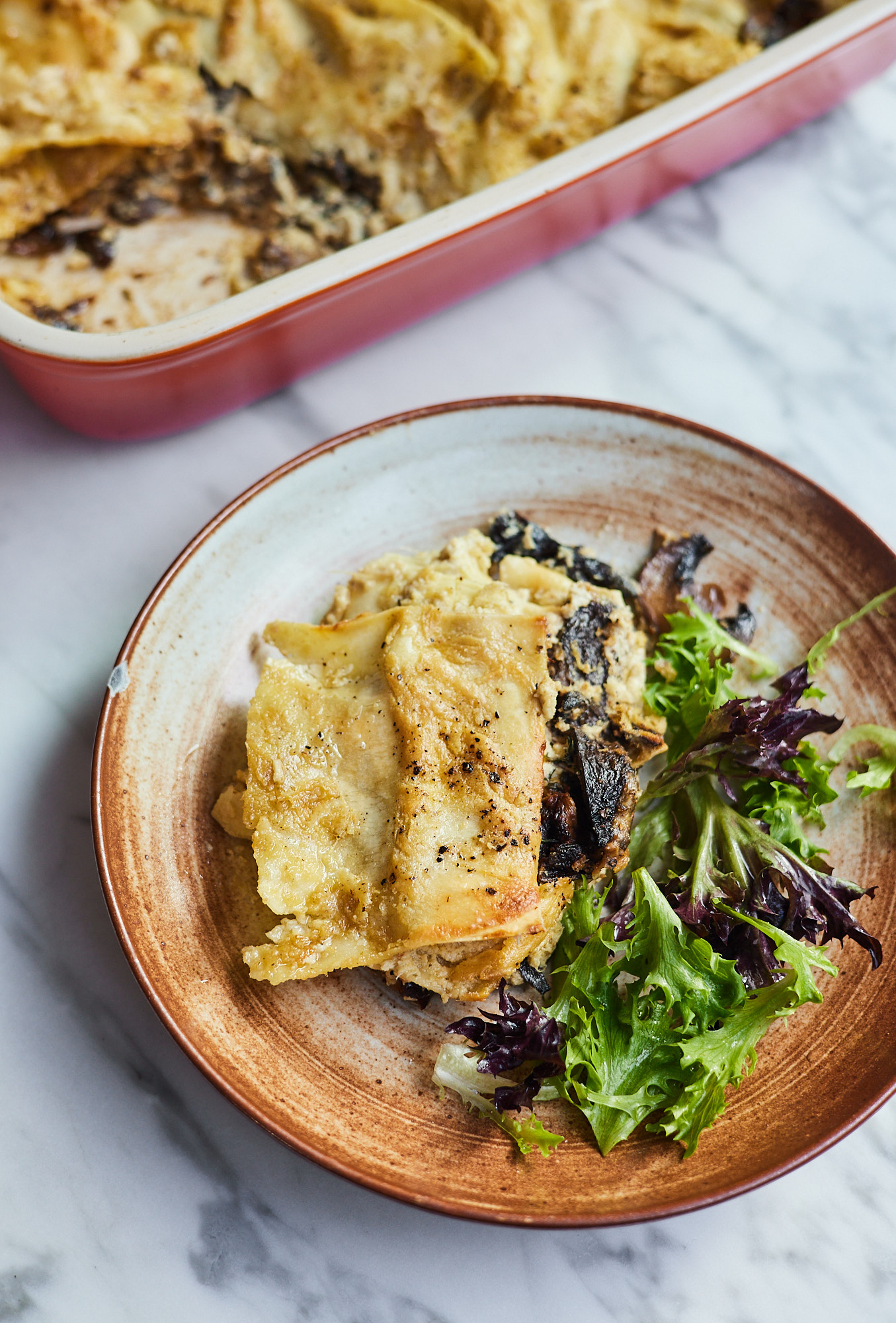 Artichoke, Truffle & Mushroom Lasagne Deliciously Ella (UK)