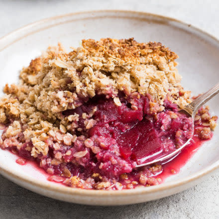 Apple & Blackberry Crumble