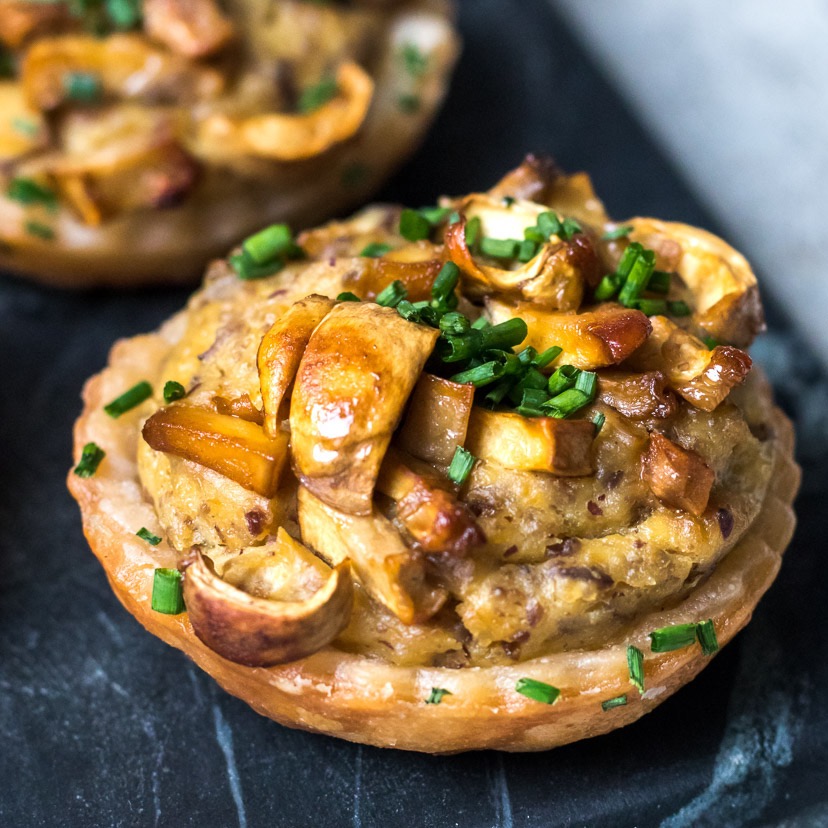 Chestnut & Mushroom Tarts Deliciously Ella