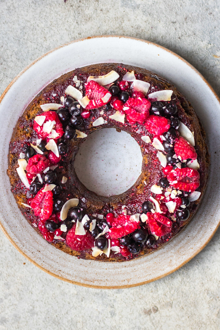 Almond & Chocolate Chip Bundt Cake