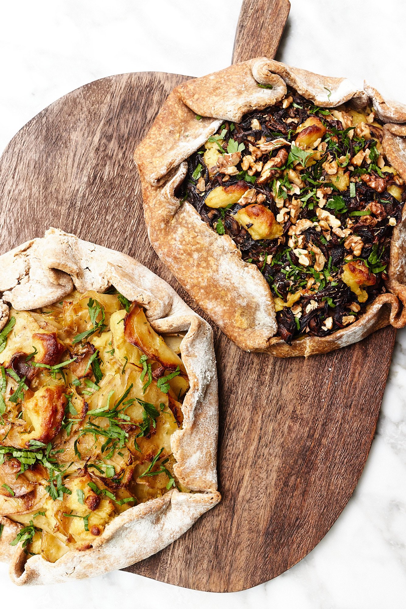 Caramelised Onion & Mushroom Galette Deliciously Ella