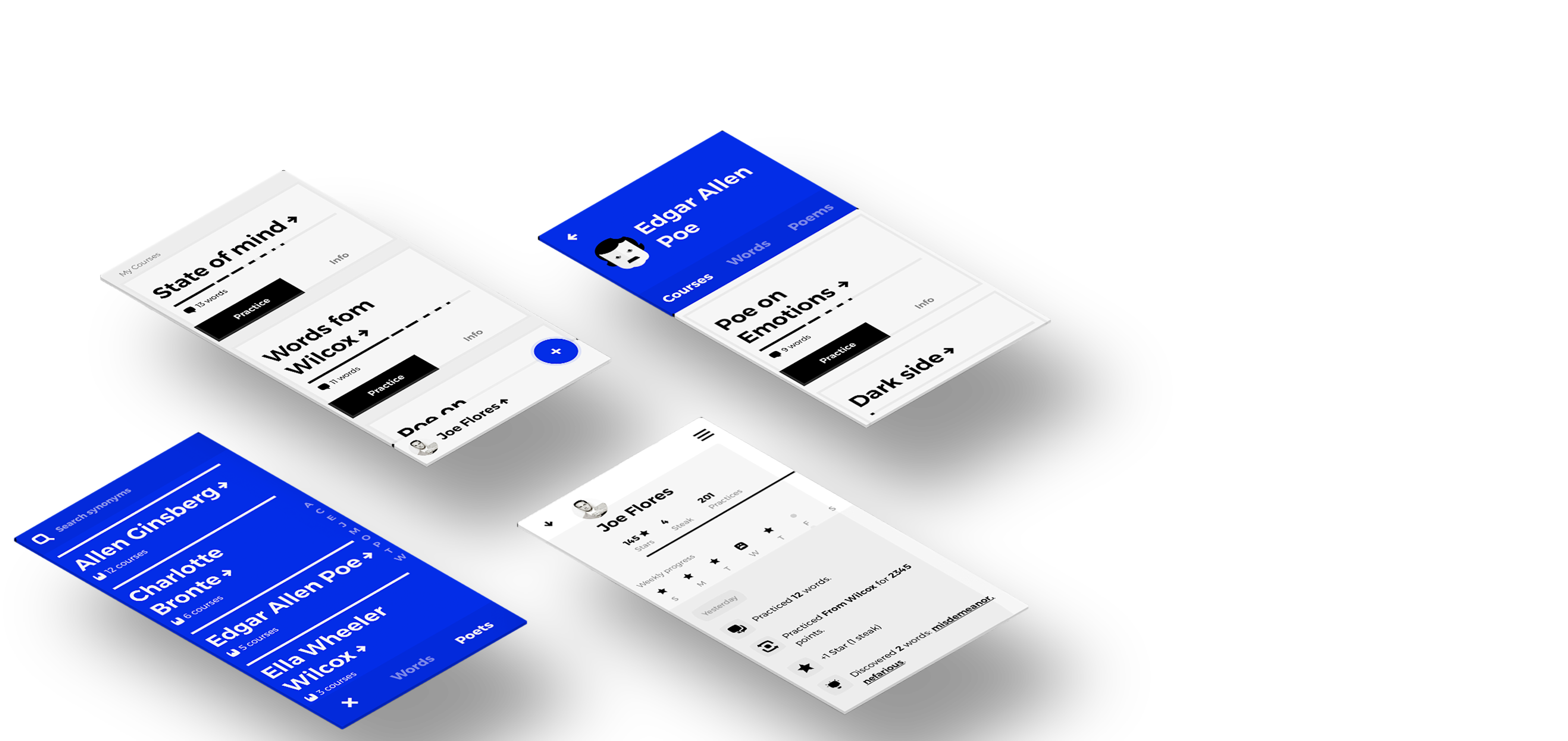 Screen from the app