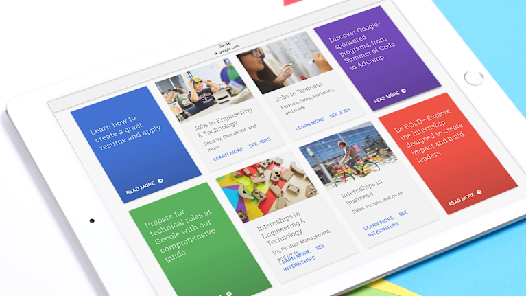 Google Careers Website - Visual 2