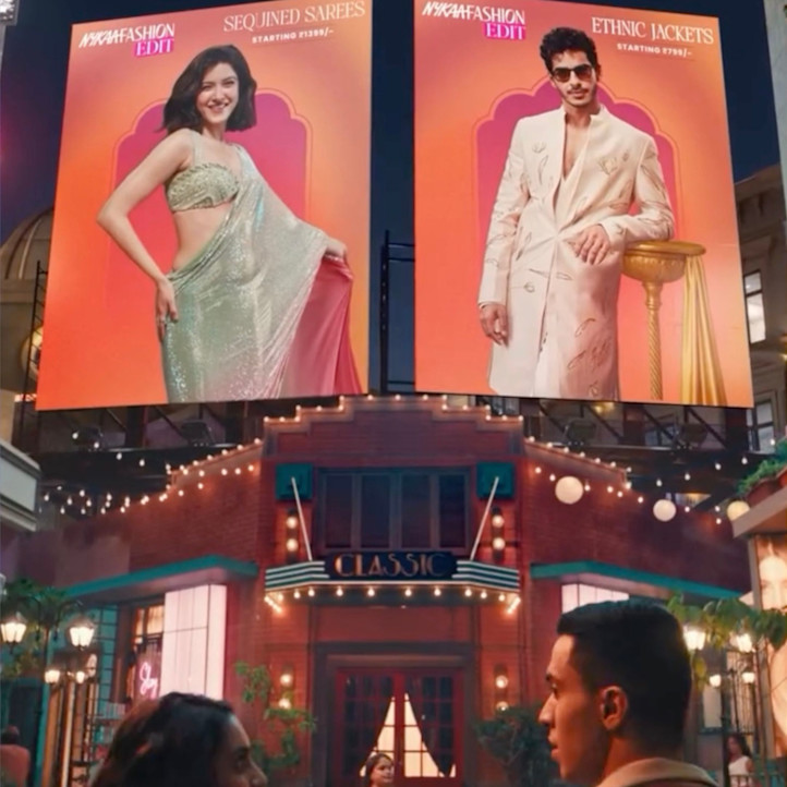 Ishaan Khatter and Shanaya Kapoor brings billboards alive in Nykaa Fashion's new ad - FeaturedImage(Square)