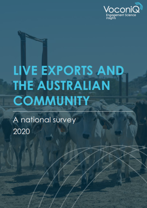 Live exports and the Australian community: A national survey