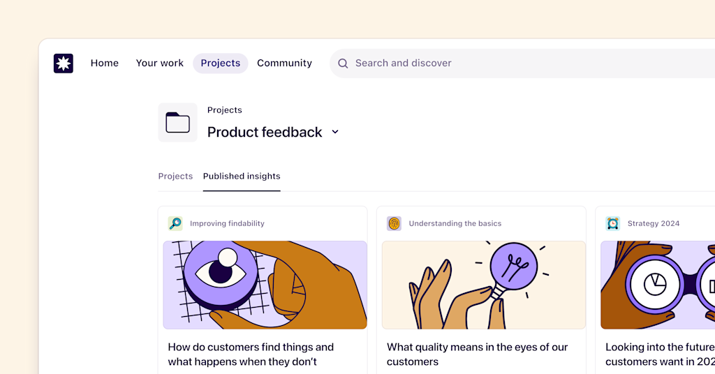 Published insights within folders