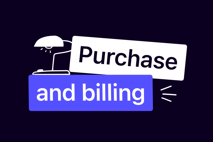 Purchase and billing