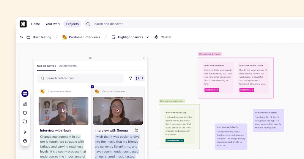 Upgraded canvas experience