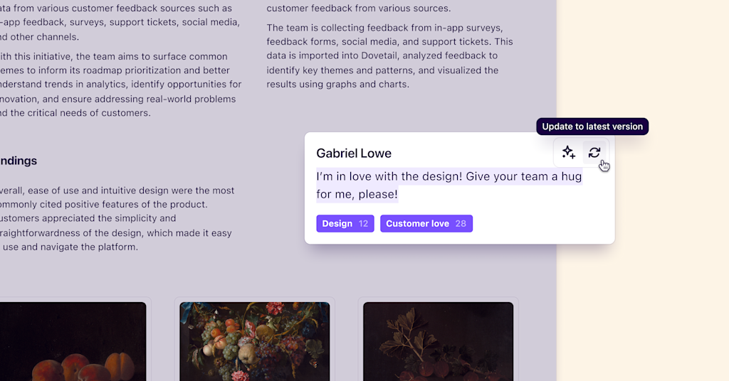 References are now static, point-in-time snapshots