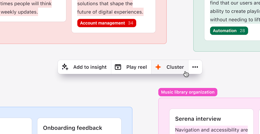 Magic cluster improvements