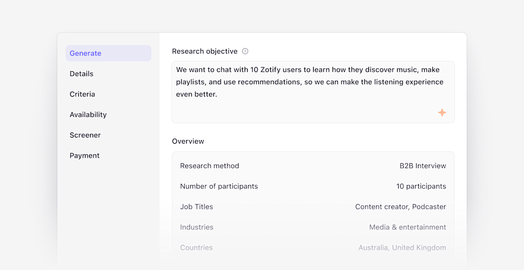 AI-generated recruit plan