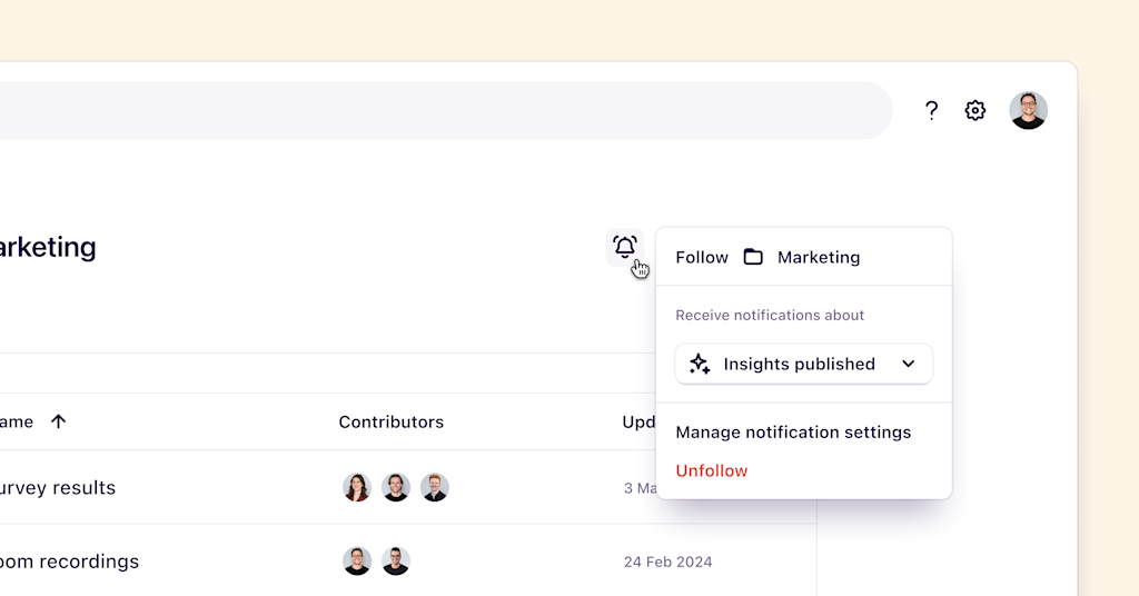 Follow all projects within a folder