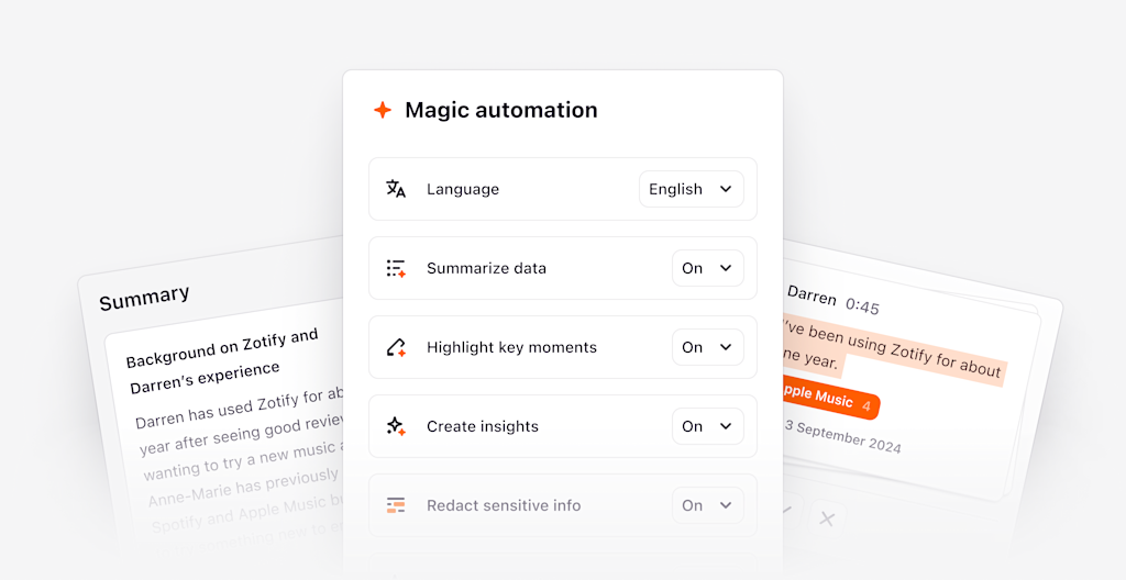 Magic automation options