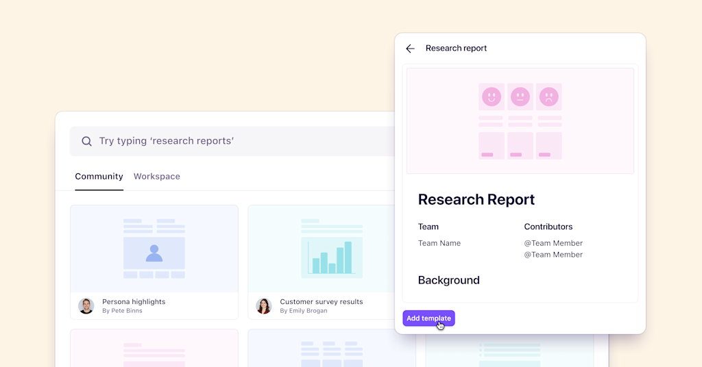 Create and share insights faster with insight templates