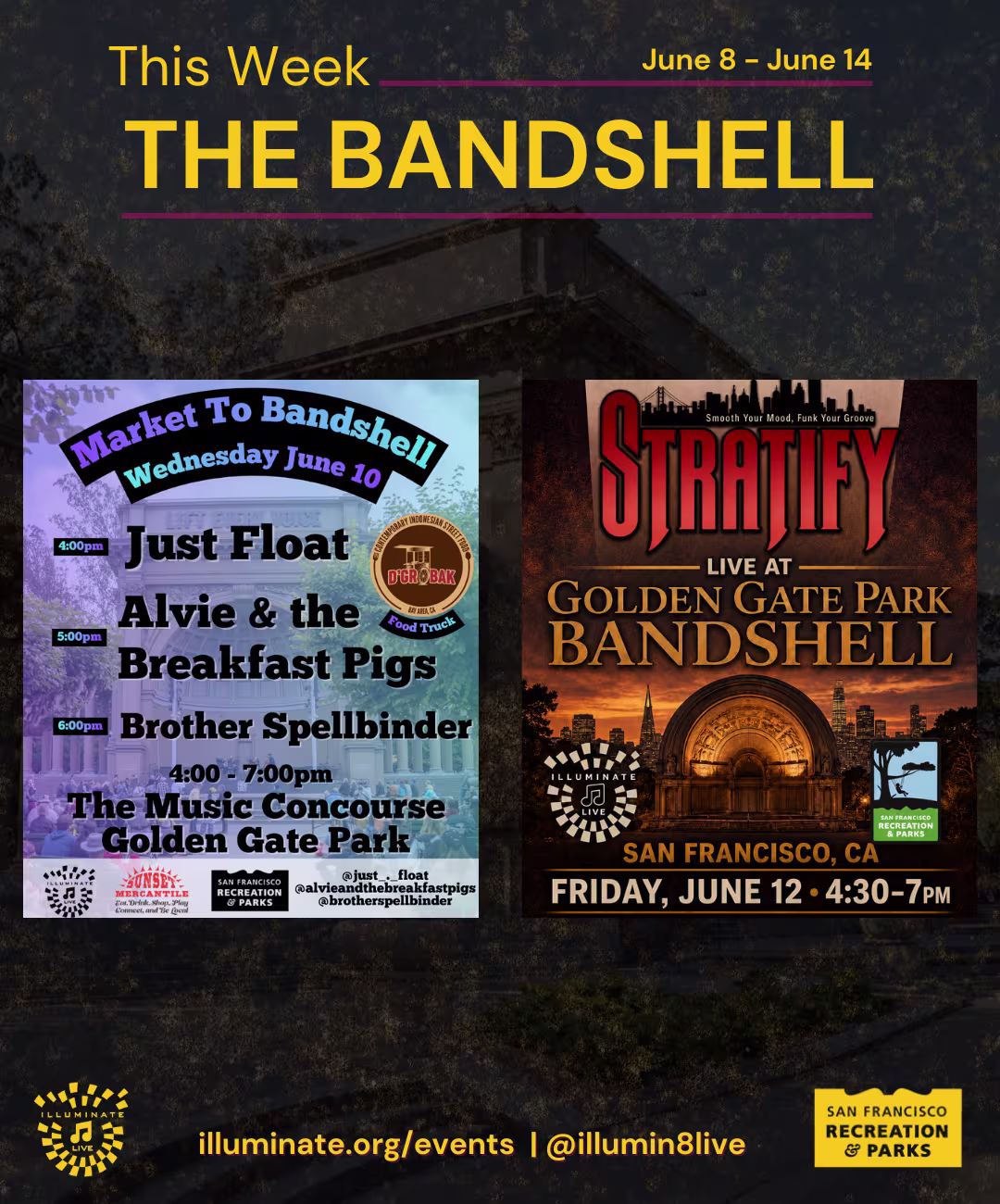 Bandshell Posters June 8-June 14 Bandshell Posters June 8-June 14