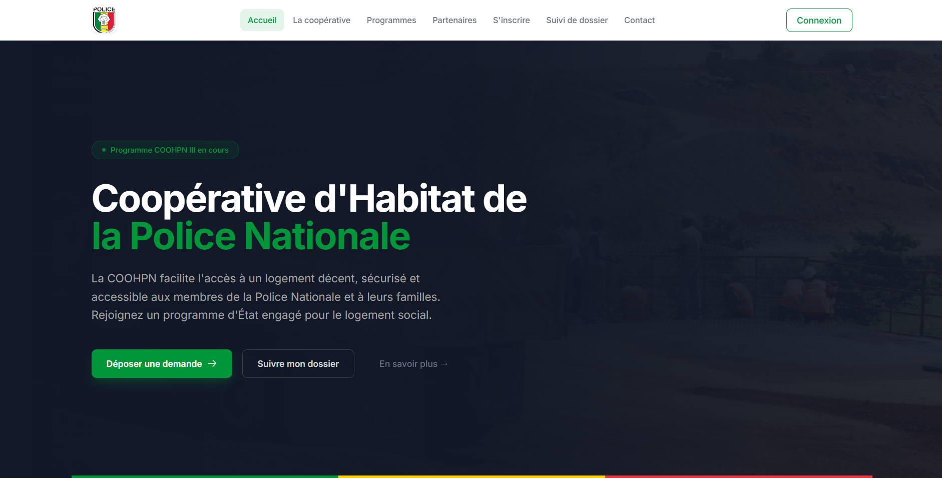 Site web Coopérative de la Police