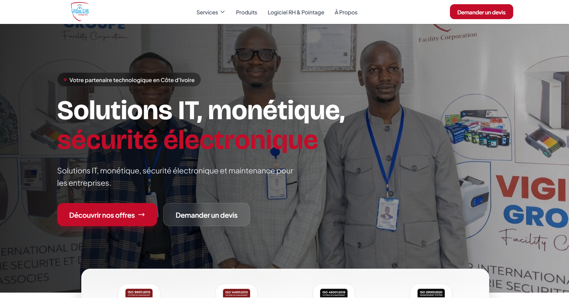 Site Vigilus Côte d'Ivoire