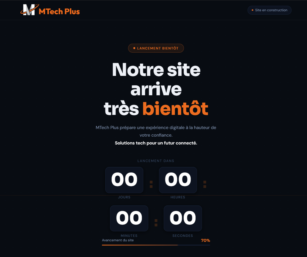 Site Web MTech Plus