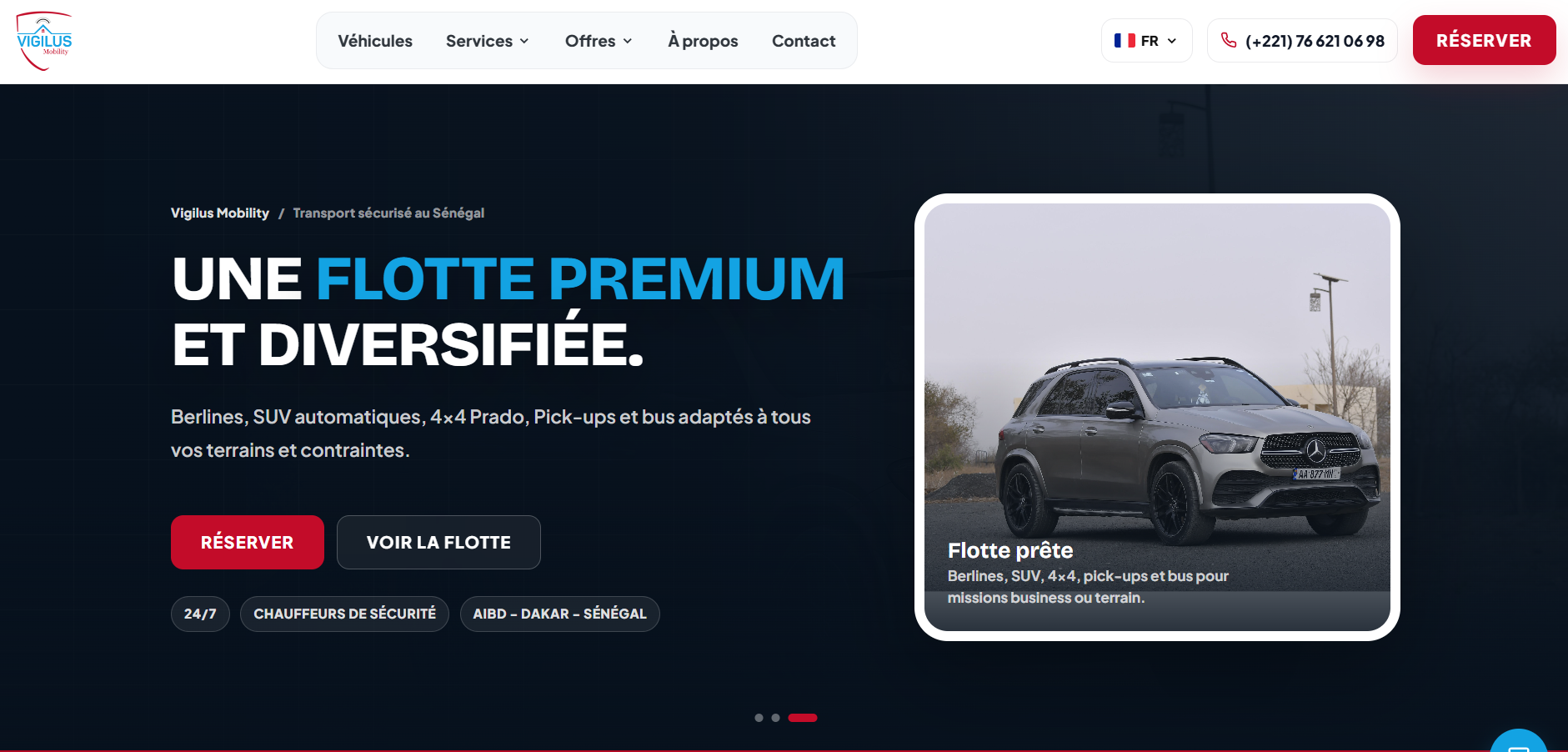 Site vitrine Vigilus Mobility