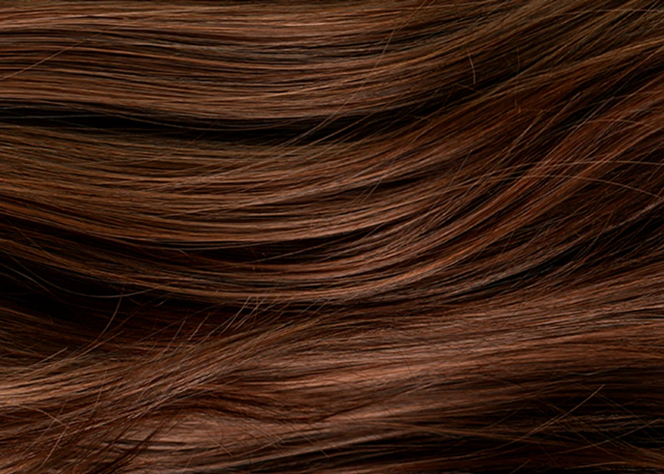 Beautiful healthy long smooth flowing brown hair.