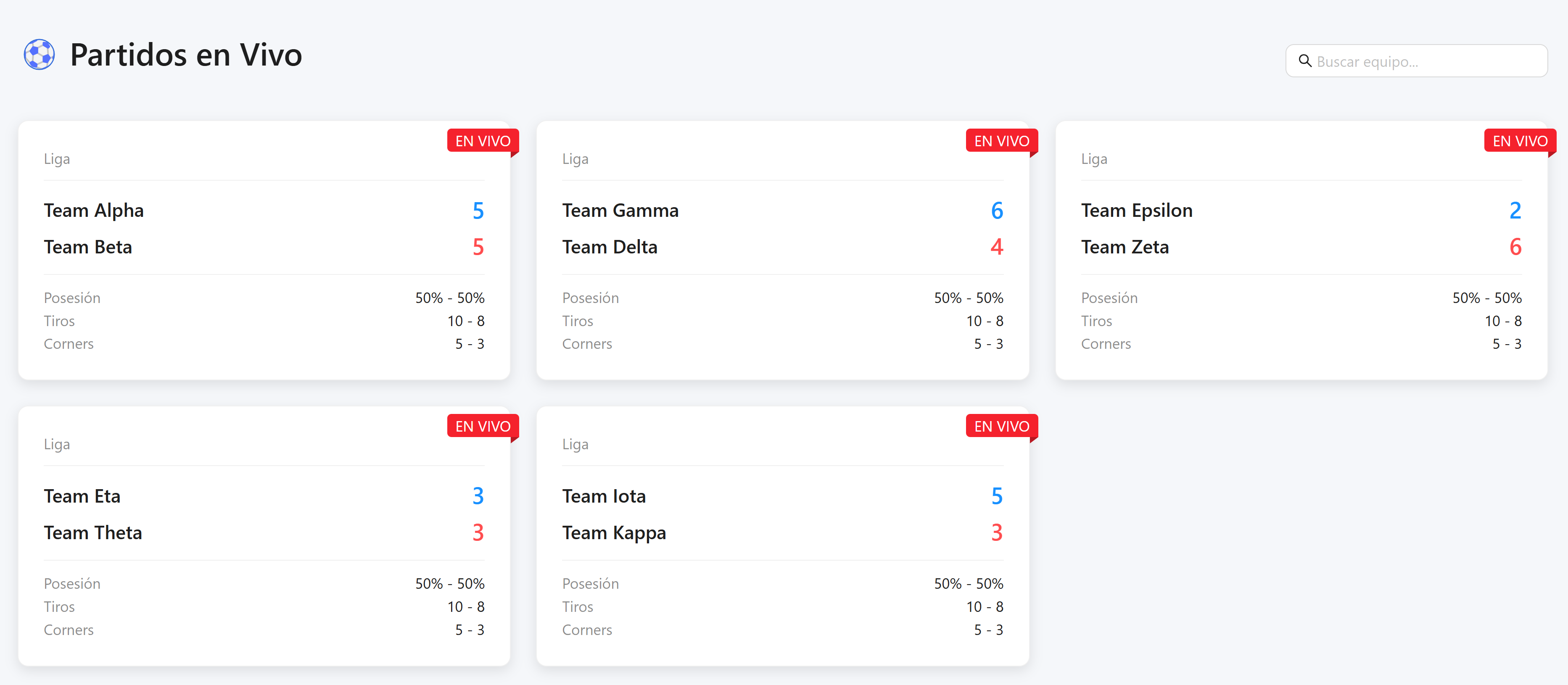Live Match Tracker (React, Redux & Socket.IO)