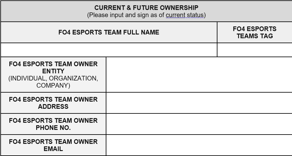 FeCC 2023 Current and Future Ownership