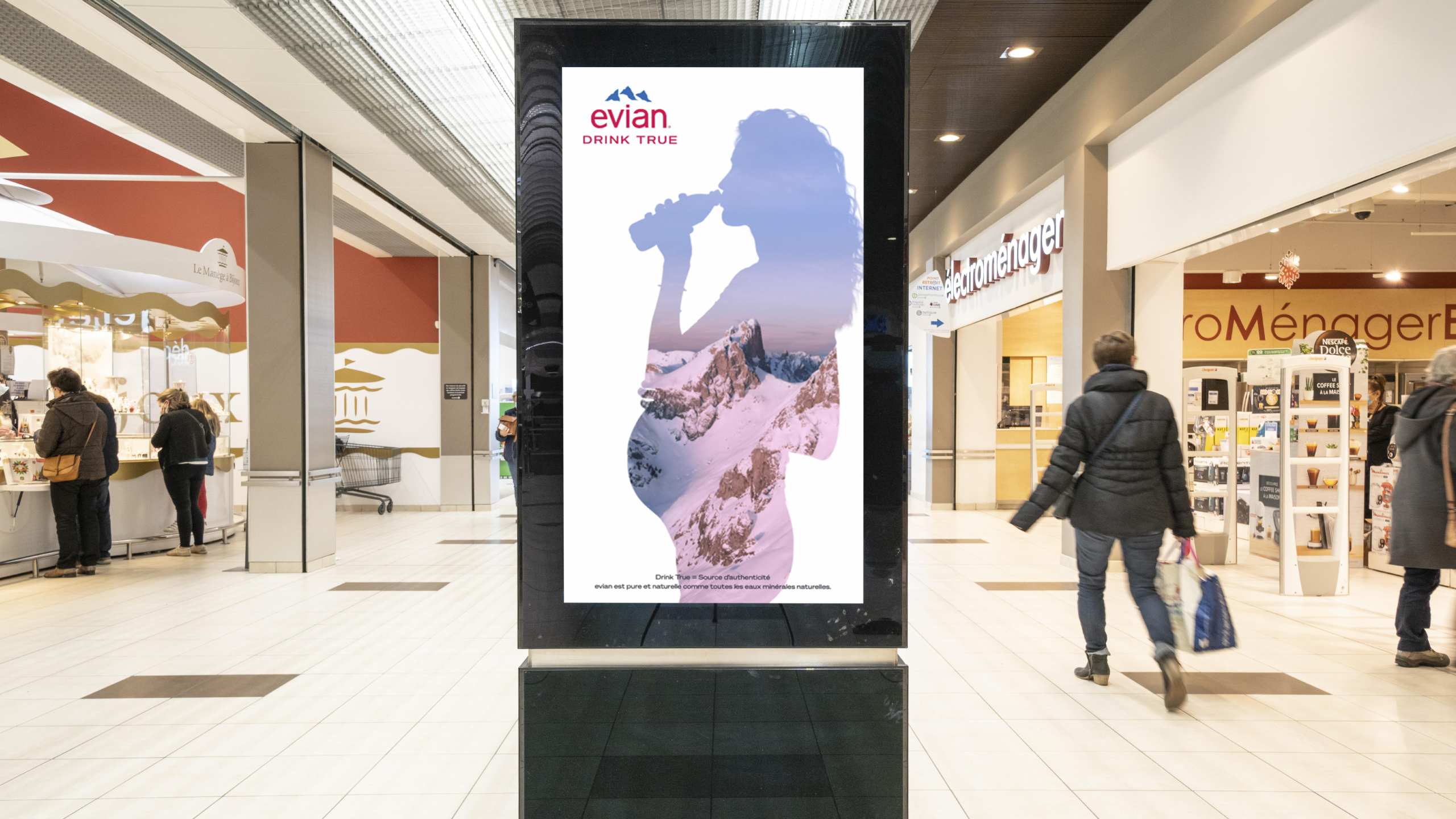 Danone Evian drove 18M impressions and 164%+ purchase intent through programmatic digital out of home (DOOH)