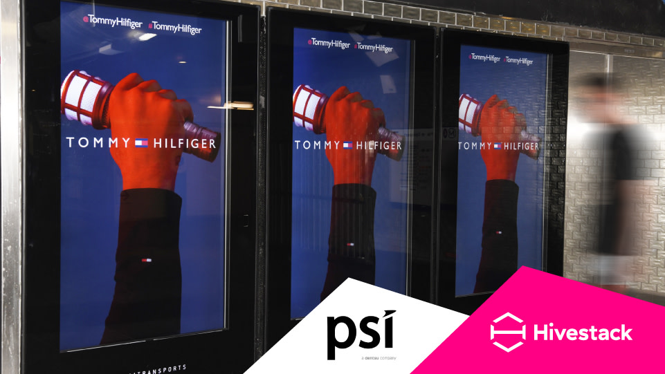 Hivestack and Posterscope International deliver the first ever programmatic digital out of home (DOOH) campaign in Paris, France for Tommy Hilfiger