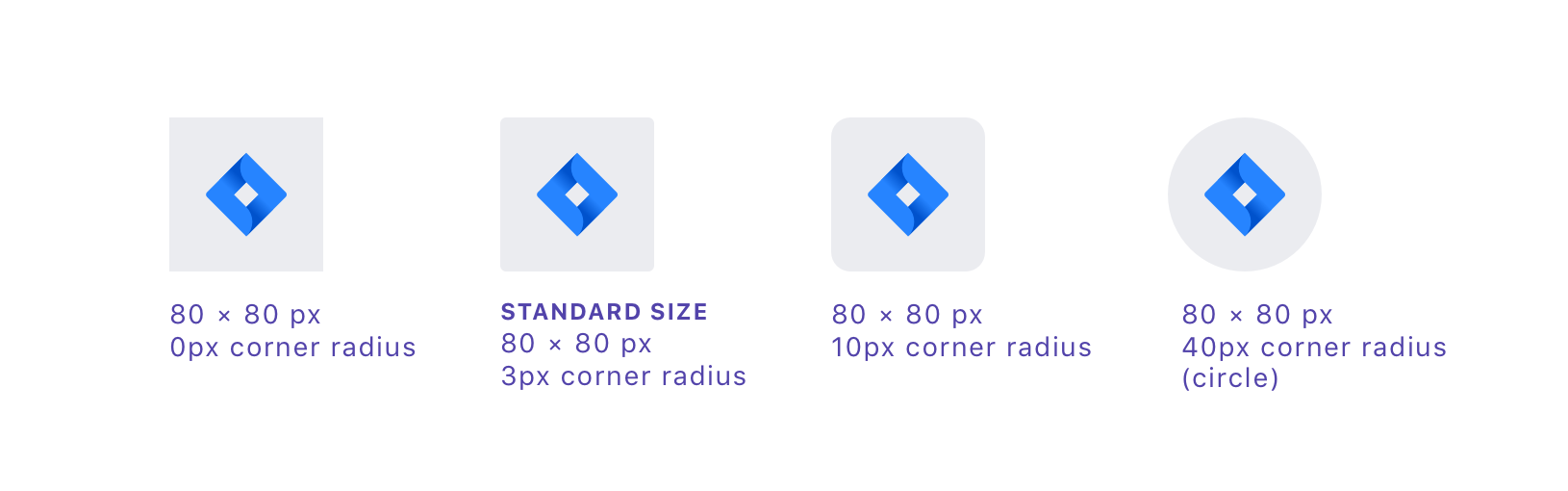 shape and size logo options