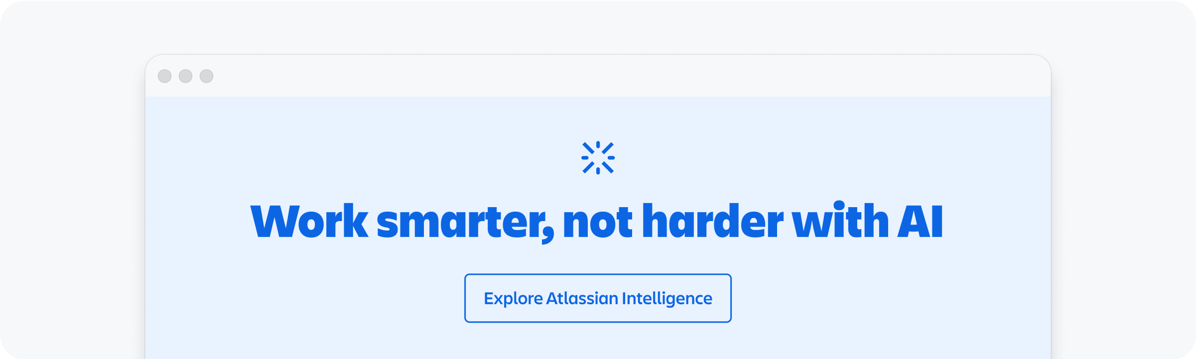 A simple example displaying the Atlassian brand font, Charlie Sans, in a banner.