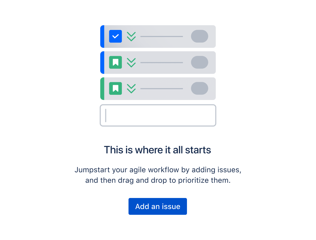 Information modal promoting how to add an issue to Jira.