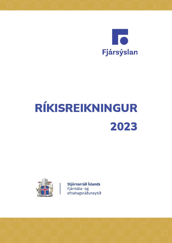 Forsíða ríkisreiknings 2023