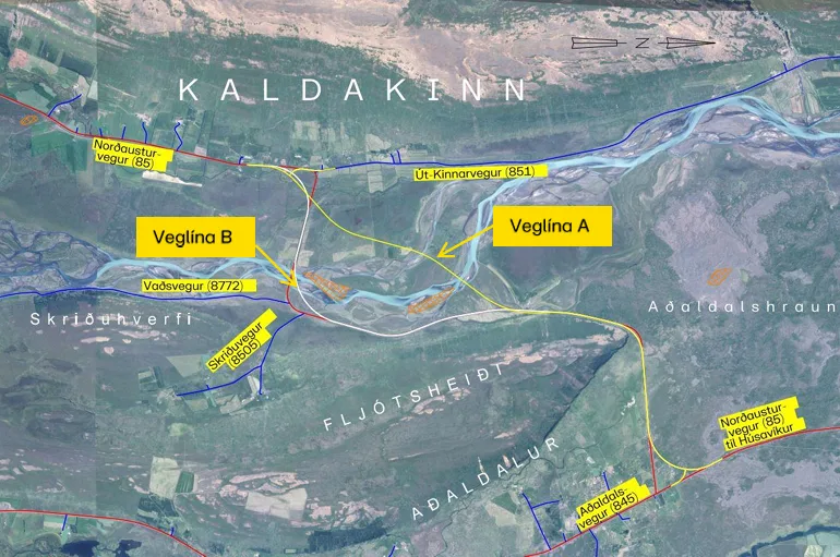 Norðausturvegur Yfirlitskort