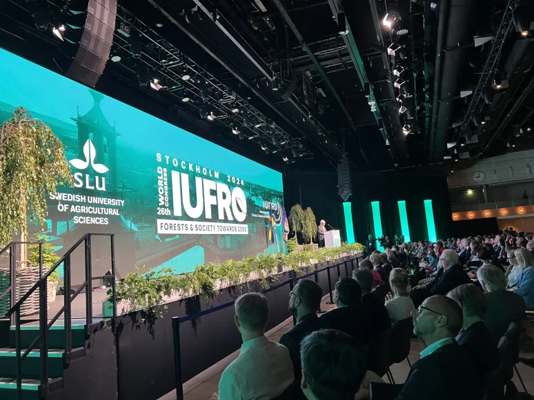 King of Sweden addressing the IUFRO2024 Conference