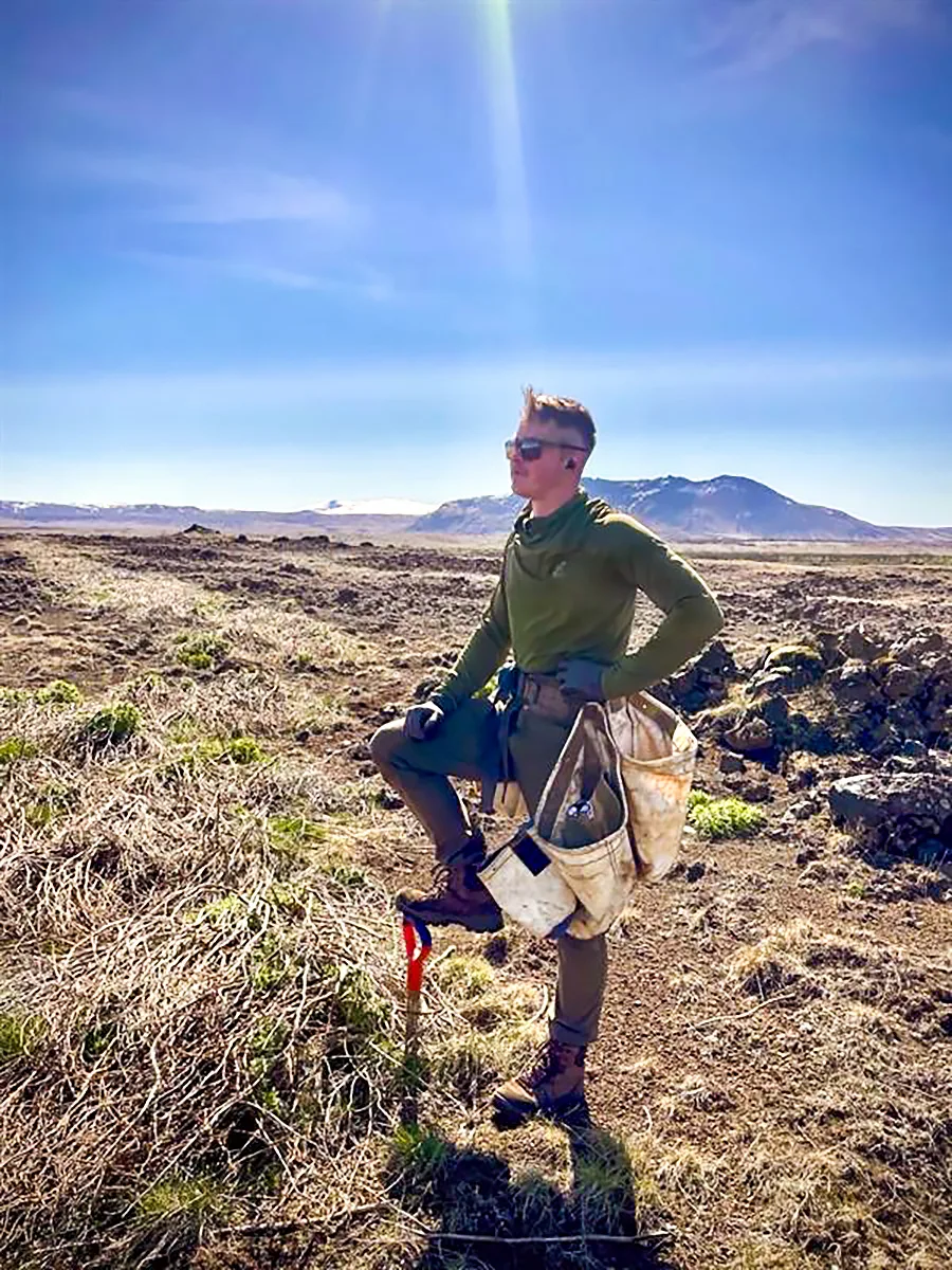 Þeir sem hafa komið að gróðursetningu í Hekluskógum í maí og júní hafa þurft að glíma við fjölbreyttar veðuraðstæður, en þrátt fyrir það hefur verkið gengið vel. Ljósmynd: Berglind Guðjónsdóttir.