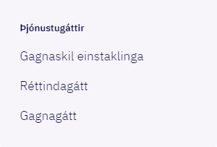 Þjónustugáttir Sjúkratrygginga