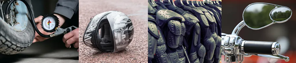 A few small pictures of motorcycle safety equipment