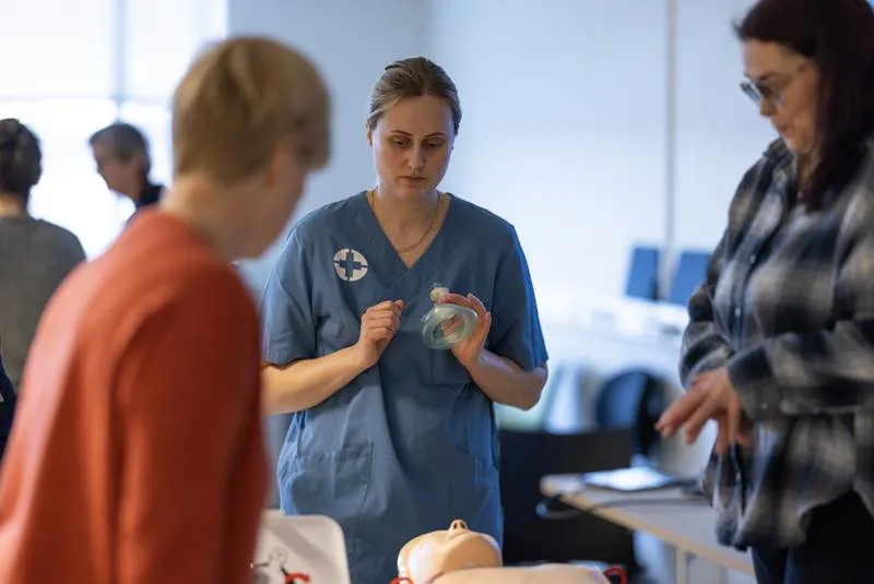 Starfsfólki kennd grunnendurlífgun