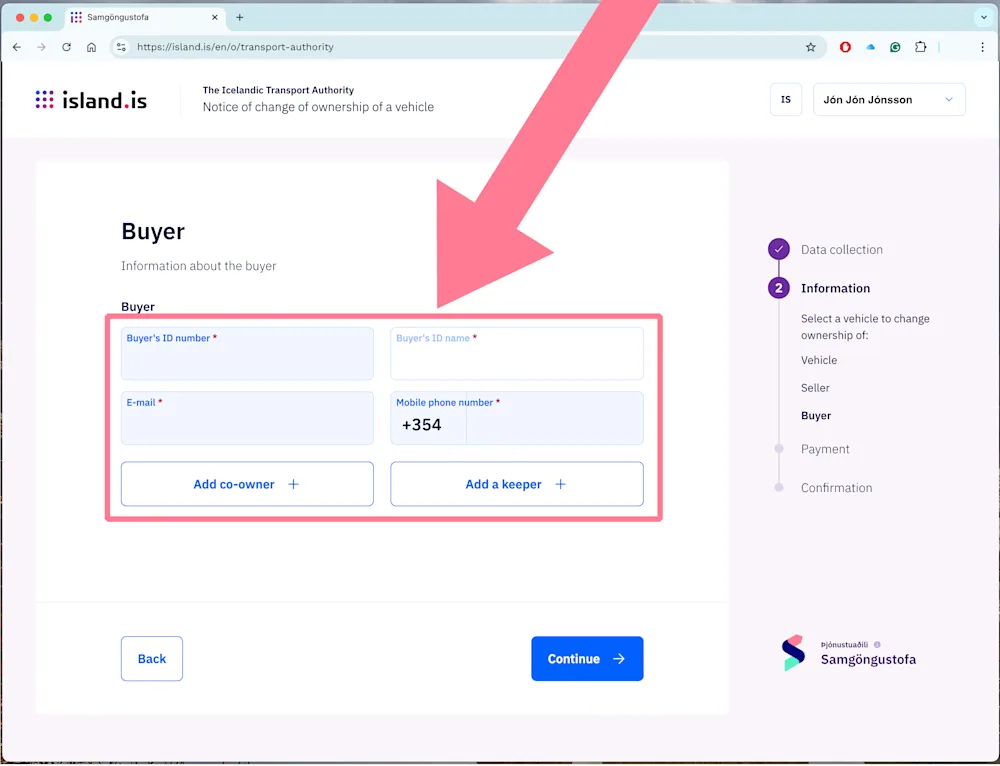 Electronic change of vehicle ownership - sale - image 14