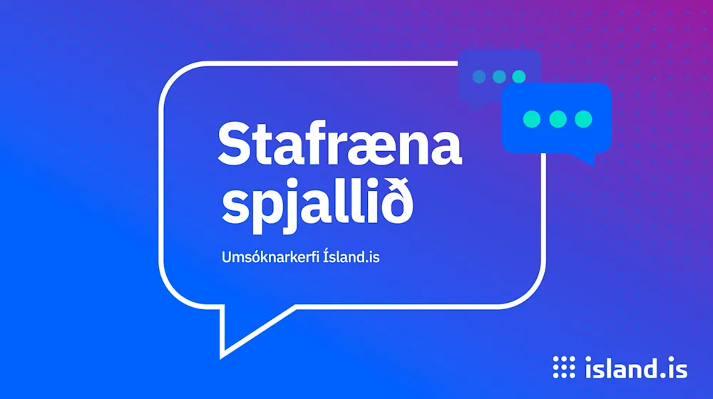 stafr spjallid umsoknarkerfi upphafsskjar