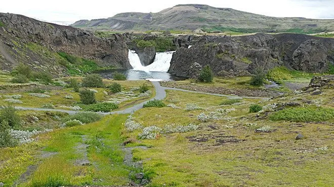 Friðlýsing í Þjórsárdal - Hjálparfoss. Ljósmynd: Hreinn Óskarsson