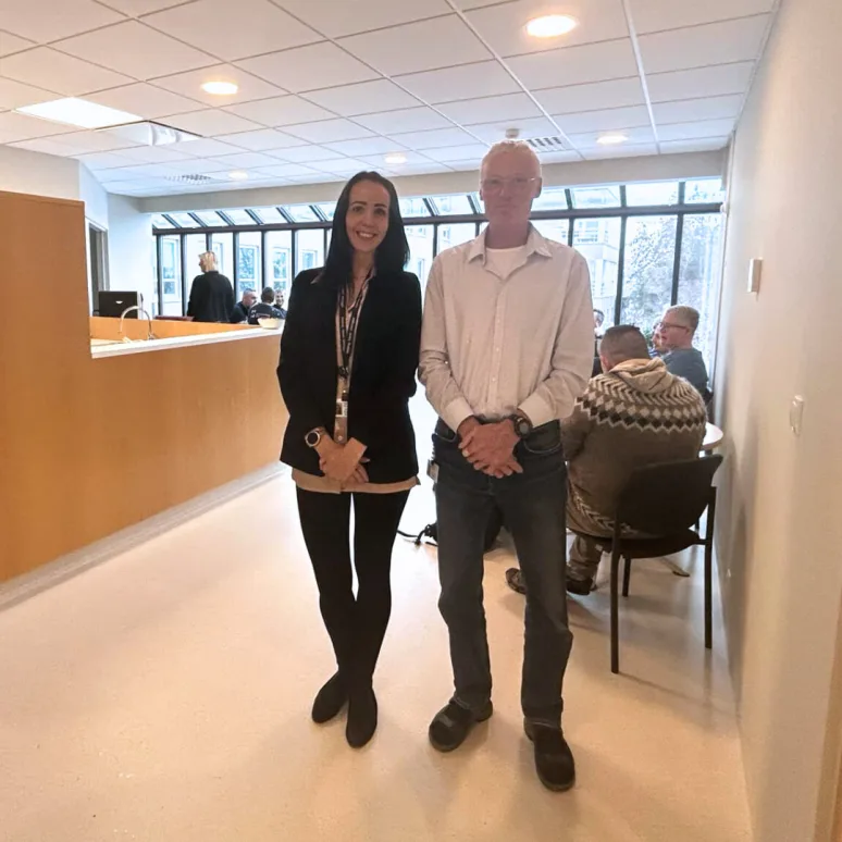 Valborg Lúðvíksdóttir, Assistant Head of Psychiatry and Bernard Gerritsma, Head of Psychiatry