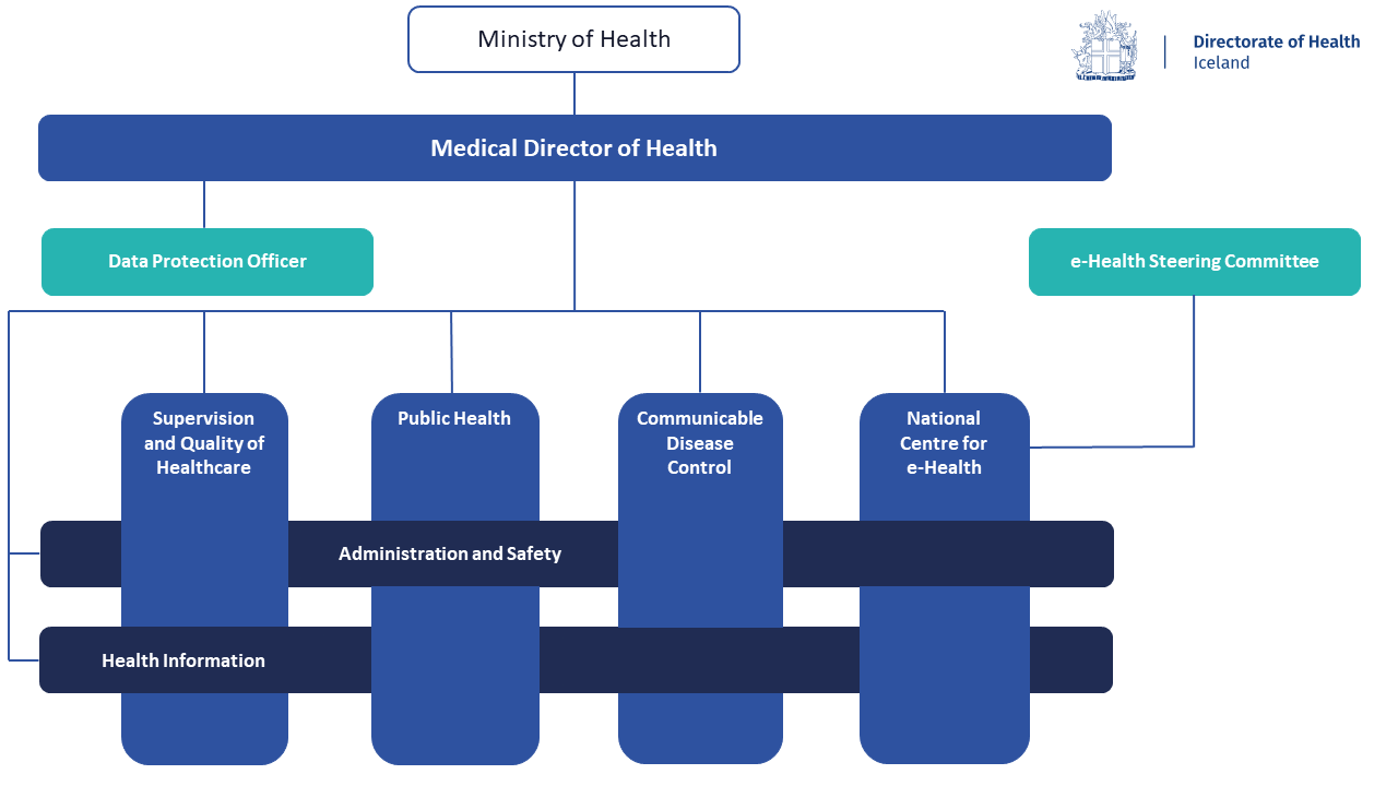 Organizational chart for the Directorate of Health