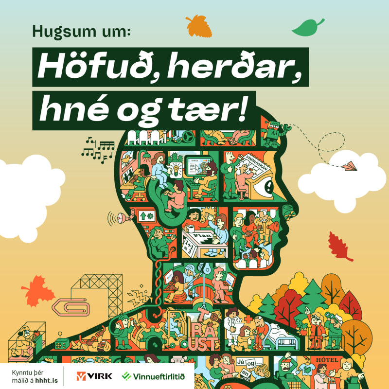 Hugsum um höfuð herðar hné og tær_haust