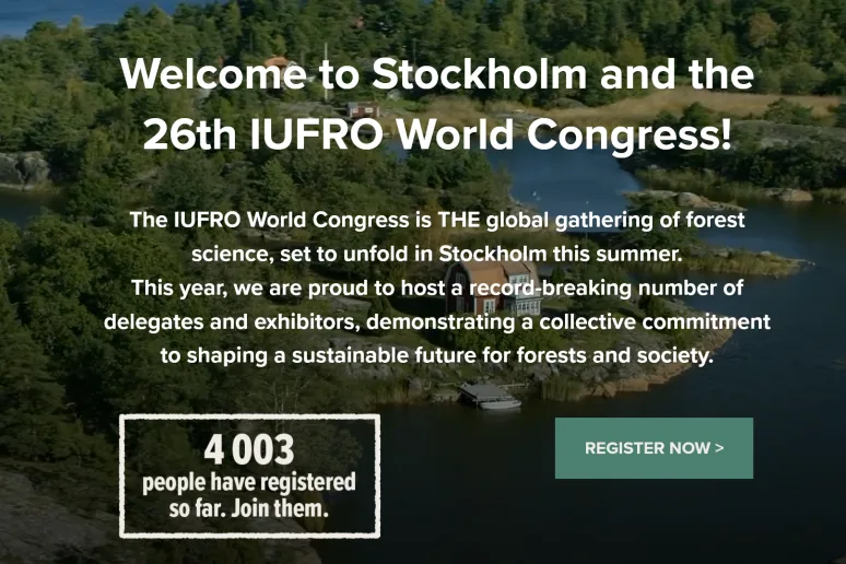 Last call for registration to IUFRO2024